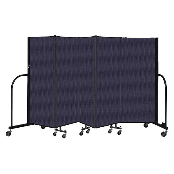 Portable Room Divider, 5 Panel, 5 ft. H