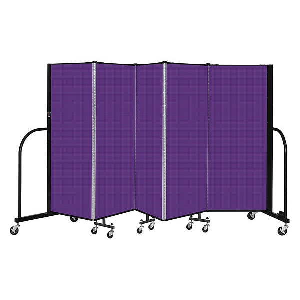 Portable Room Divider, 5 Panel, 5 ft. H
