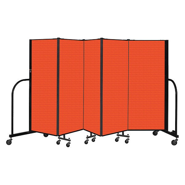 Portable Room Divider, 5 Panel, 5 ft. H