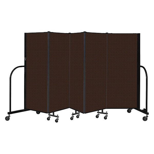 Portable Room Divider, 5 Panel, 5 ft. H