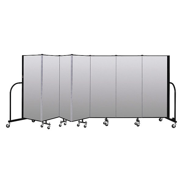 Portable Room Divider, 7 Panel, 5 ft. H