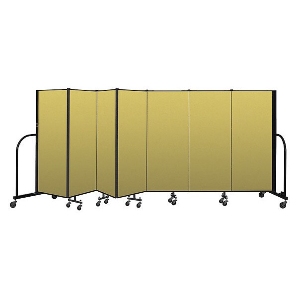 Portable Room Divider, 7 Panel, 5 ft. H
