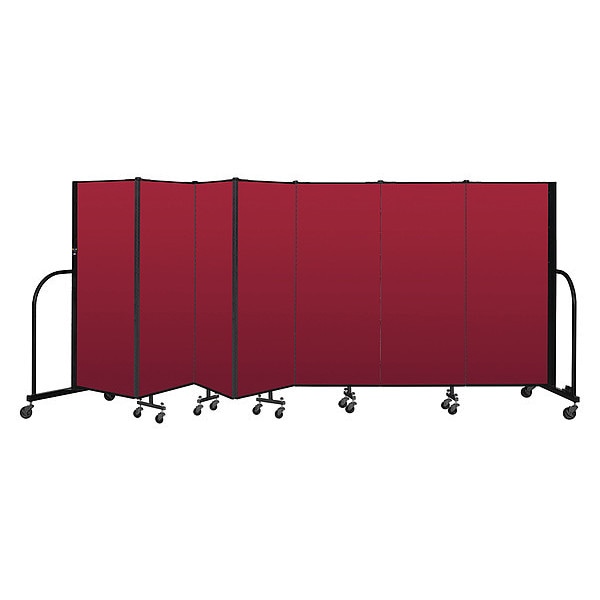 Portable Room Divider, 7 Panel, 5 ft. H