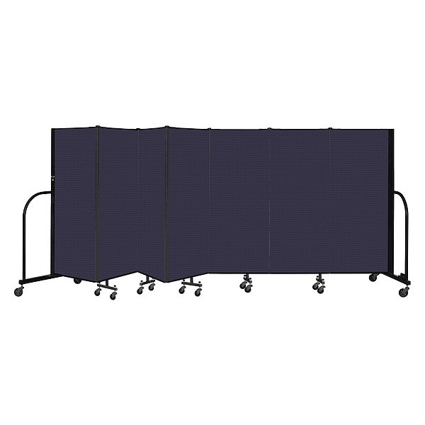 Portable Room Divider, 7 Panel, 5 ft. H