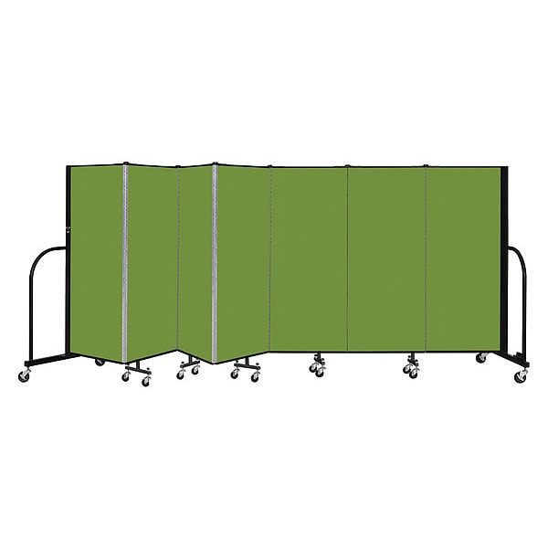 Portable Room Divider, 7 Panel, 5 ft. H