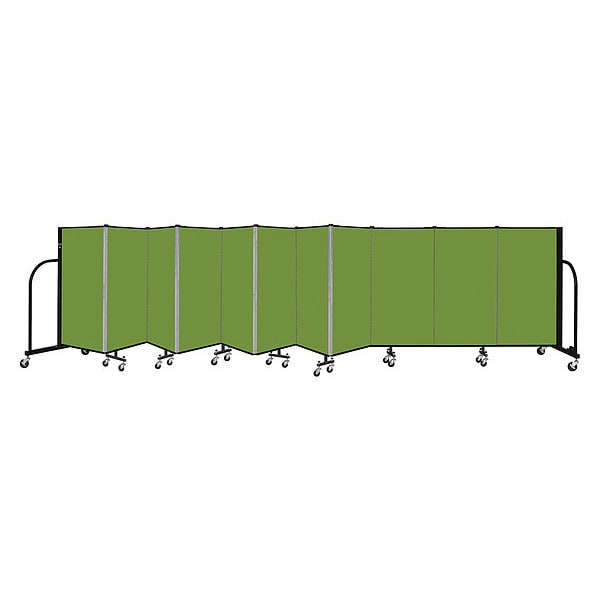 Portable Room Divider, 11 Panel, 4 ft. H