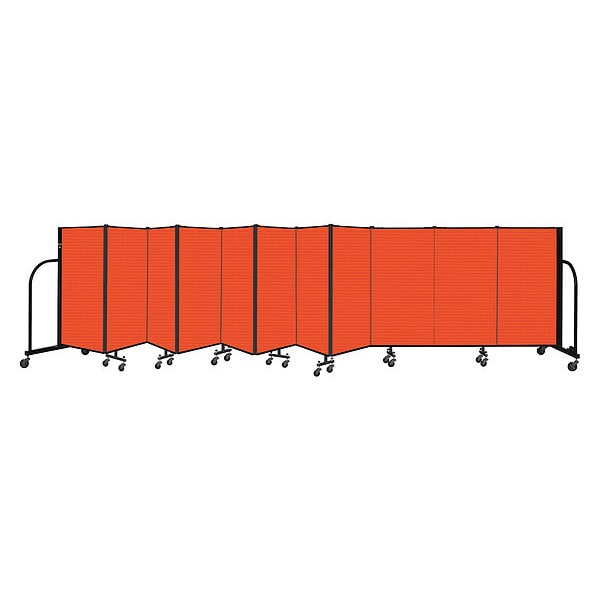 Portable Room Divider, 11 Panel, 4 ft. H