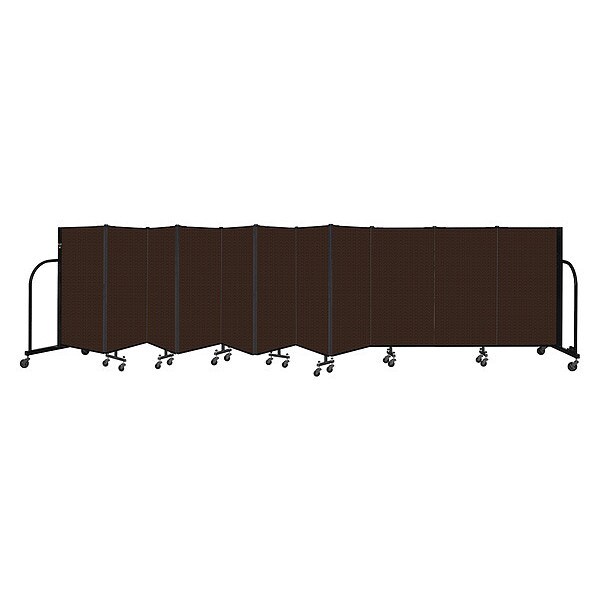 Portable Room Divider, 11 Panel, 4 ft. H
