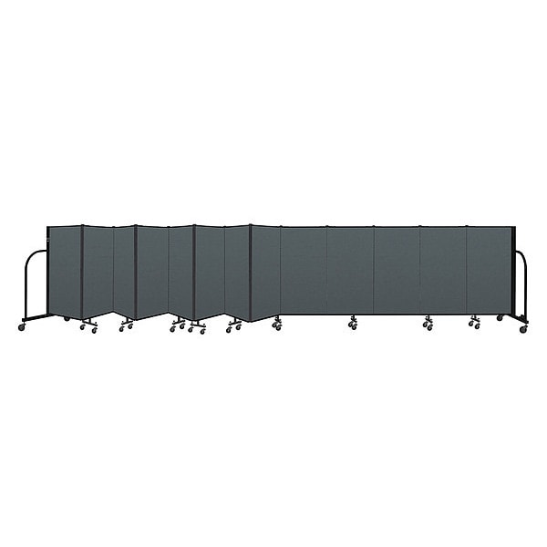 Portable Room Divider, 13 Panel, 4 ft. H