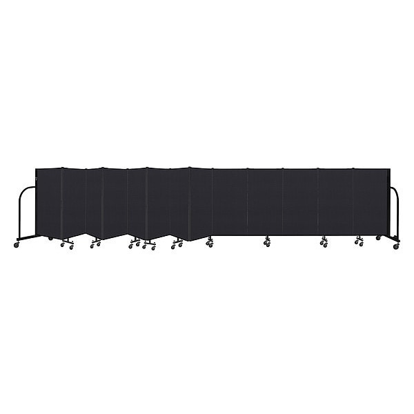 Portable Room Divider, 13 Panel, 4 ft. H