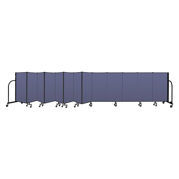 Portable Room Divider, 13 Panel, 4 ft. H