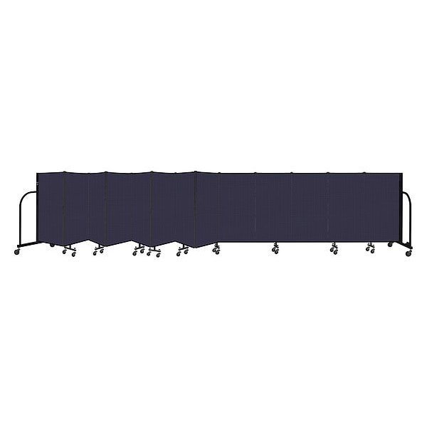 Portable Room Divider, 13 Panel, 4 ft. H