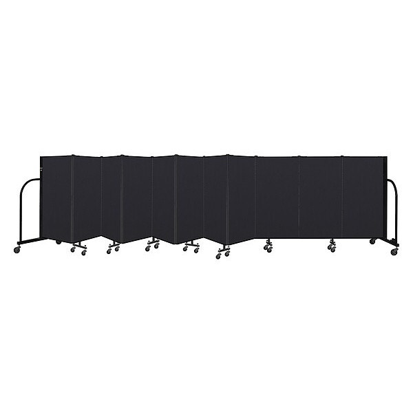 Portable Room Divider, 11 Panel, 4 ft. H
