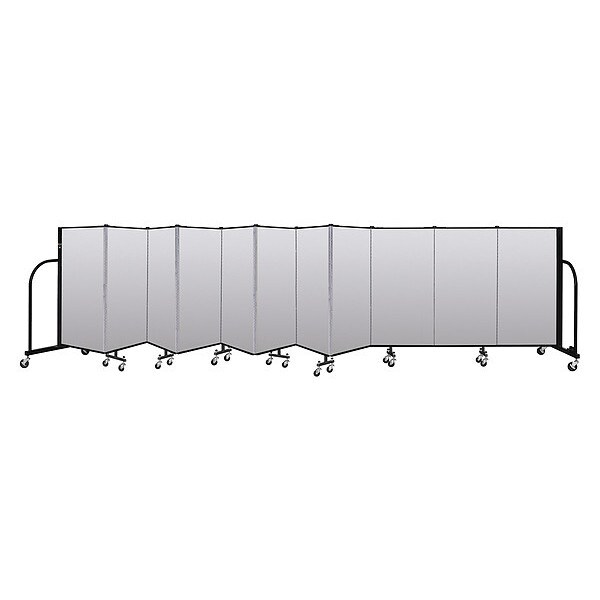 Portable Room Divider, 11 Panel, 4 ft. H