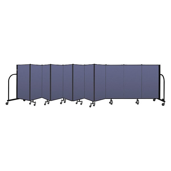 Portable Room Divider, 11 Panel, 4 ft. H