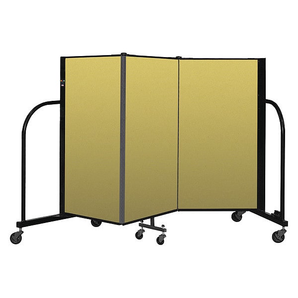 Portable Room Divider, 3 Panel, 4 ft. H