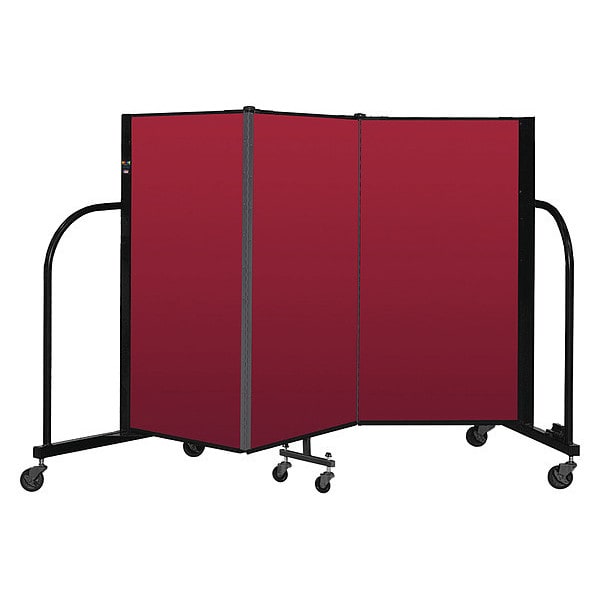 Portable Room Divider, 3 Panel, 4 ft. H