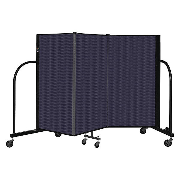 Portable Room Divider, 3 Panel, 4 ft. H