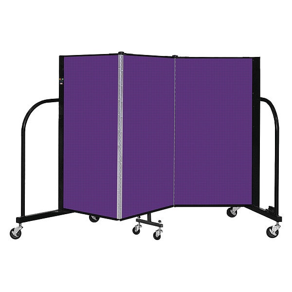 Portable Room Divider, 3 Panel, 4 ft. H