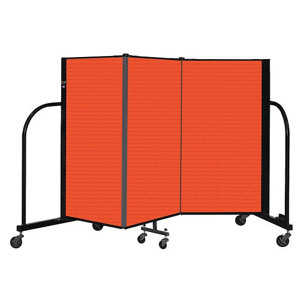 Portable Room Divider, 3 Panel, 4 ft. H