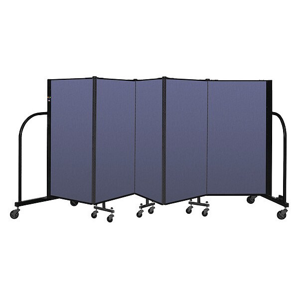Portable Room Divider, 5 Panel, 4 ft. H