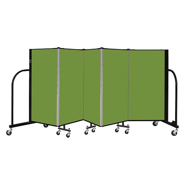 Portable Room Divider, 5 Panel, 4 ft. H