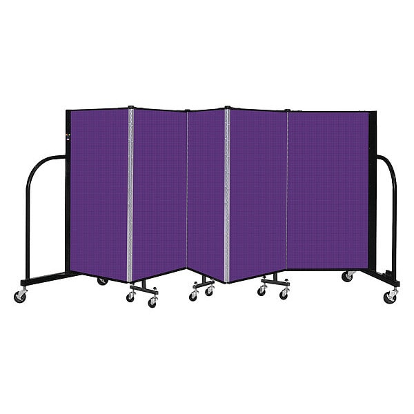 Portable Room Divider, 5 Panel, 4 ft. H