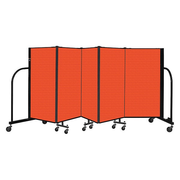 Portable Room Divider, 5 Panel, 4 ft. H
