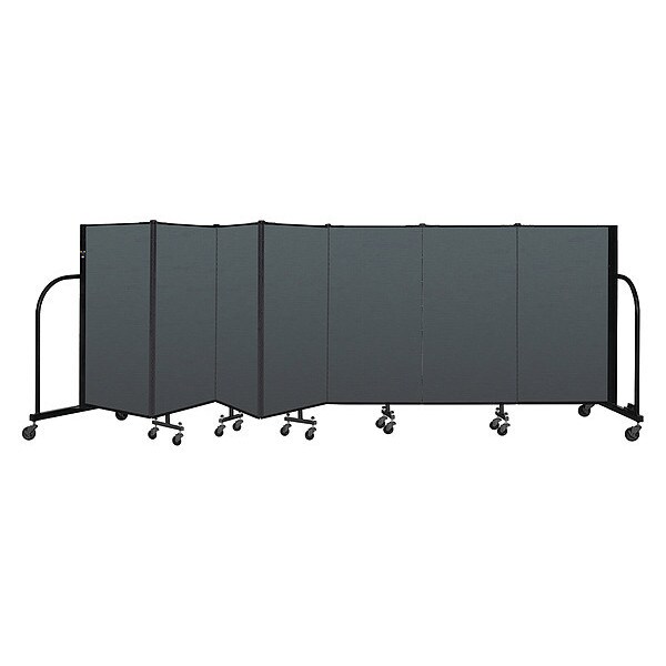 Portable Room Divider, 7 Panel, 4 ft. H