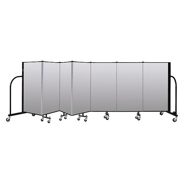 Portable Room Divider, 7 Panel, 4 ft. H