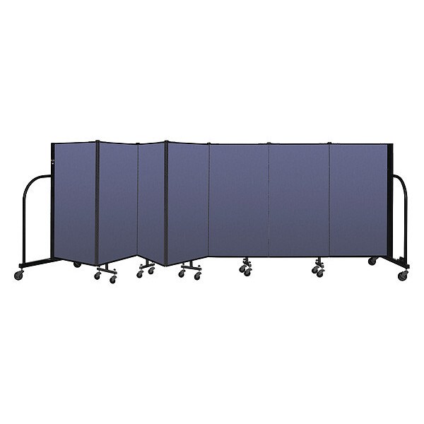 Portable Room Divider, 7 Panel, 4 ft. H