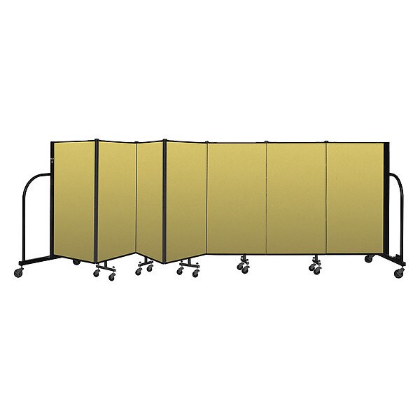 Portable Room Divider, 7 Panel, 4 ft. H