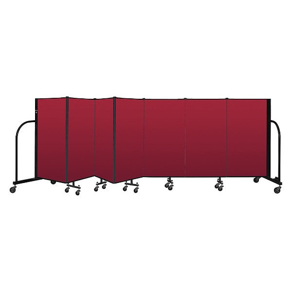 Portable Room Divider, 7 Panel, 4 ft. H