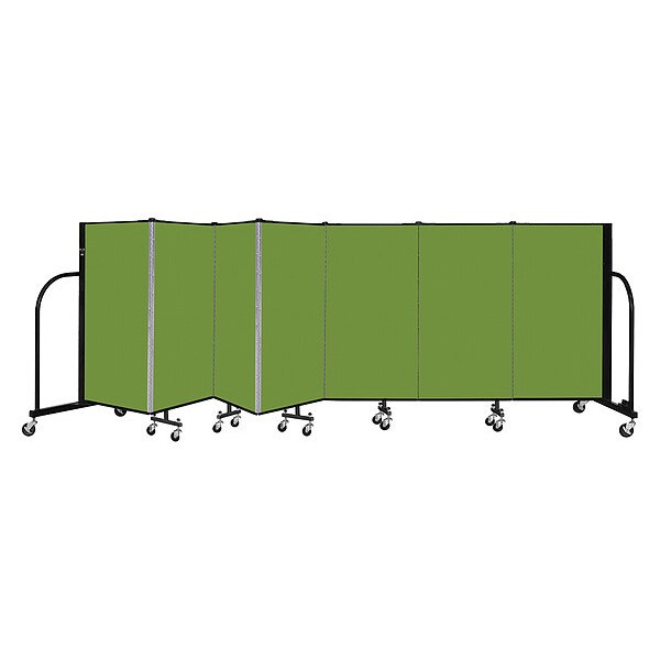 Portable Room Divider, 7 Panel, 4 ft. H