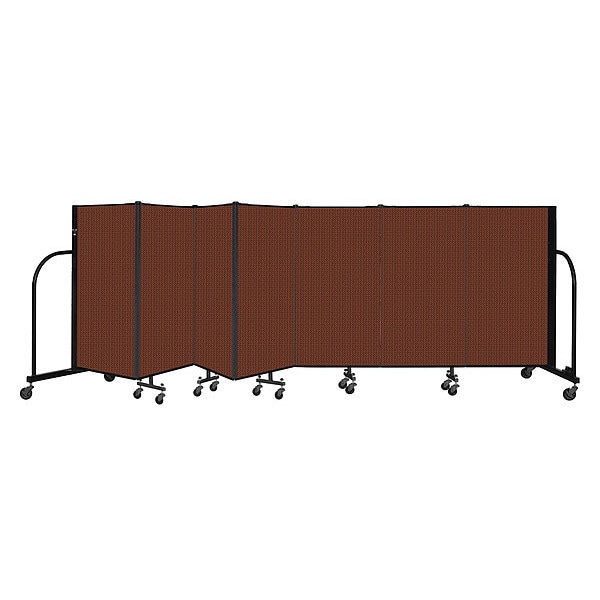 Portable Room Divider, 7 Panel, 4 ft. H