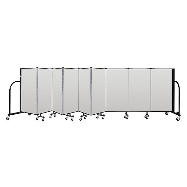 Portable Room Divider, 9 Panel, 4 ft. H