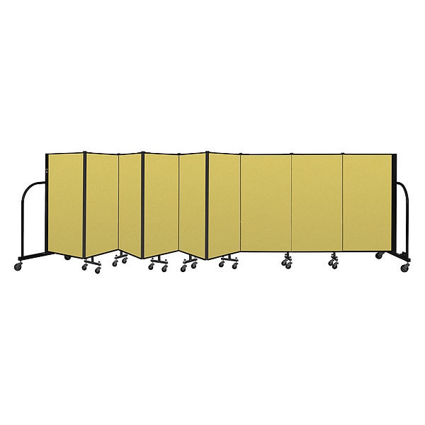 Portable Room Divider, 9 Panel, 4 ft. H