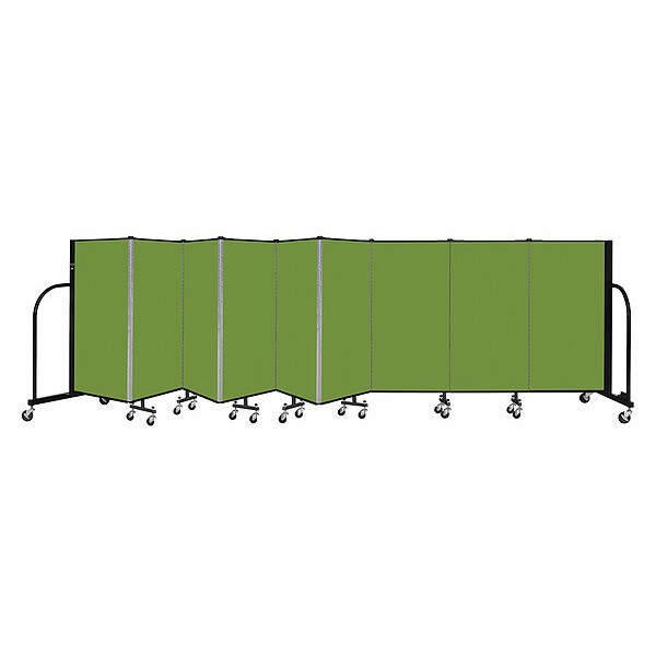 Portable Room Divider, 9 Panel, 4 ft. H