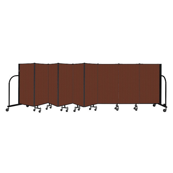 Portable Room Divider, 9 Panel, 4 ft. H