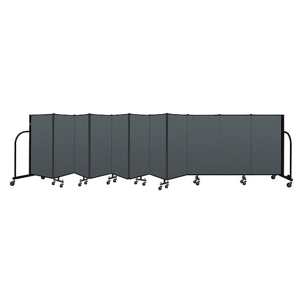 Portable Room Divider, 11 Panel, 4 ft. H