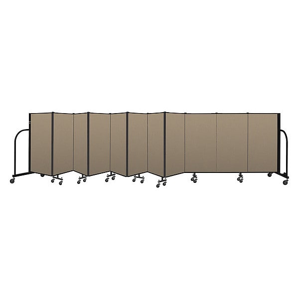 Portable Room Divider, 11 Panel, 4 ft. H