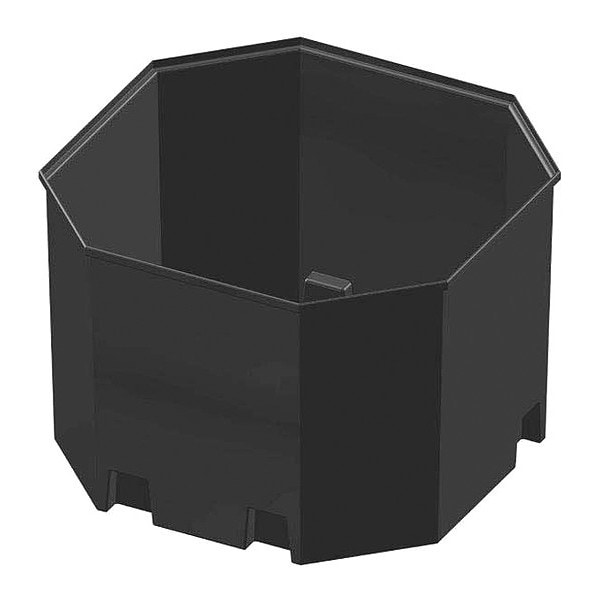 Tank Containment Basin Only 1650gal, Base L84.5 in xW84.5 in xH61 in , Black