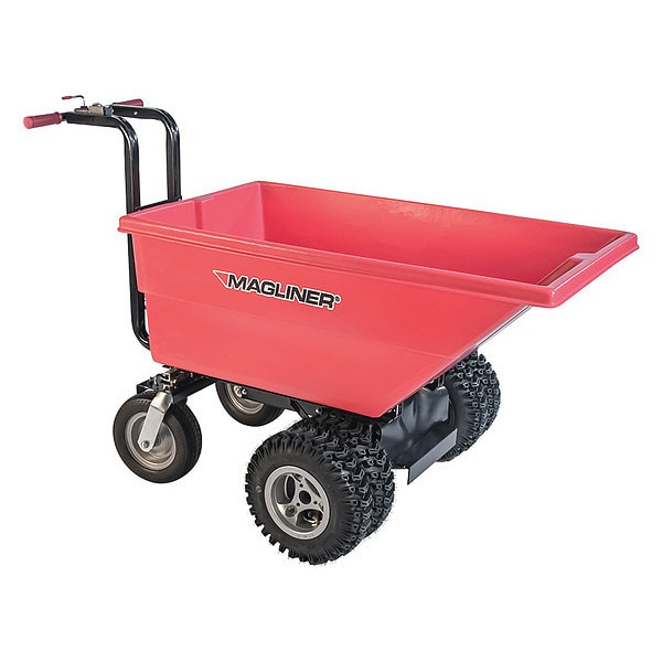 Motorized Hopper, 6 Cu Ft Tub, Dual Pneu