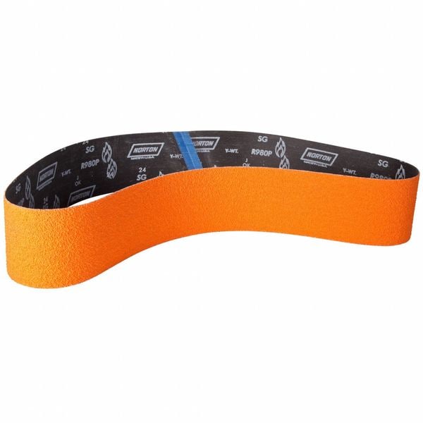 Sanding Belt, Coated, Ceramic, 36 Grit, Extra Coarse, Blaze R980P, Blaze