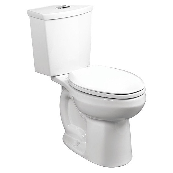 H20Ption H2Option 2Flush RHe Elong Toilet, 0.92/1.28 gpf, Siphonic Dual Flush, Floor Mount, White