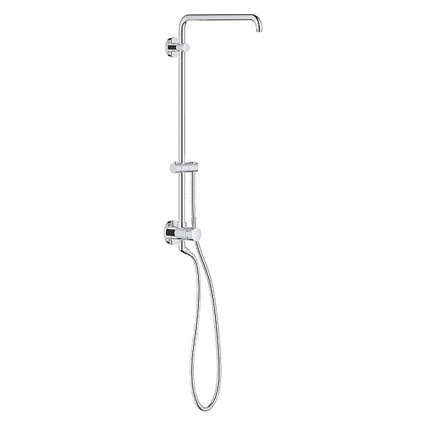 Universal Retro-Fit Shower System, Chrome, Wall