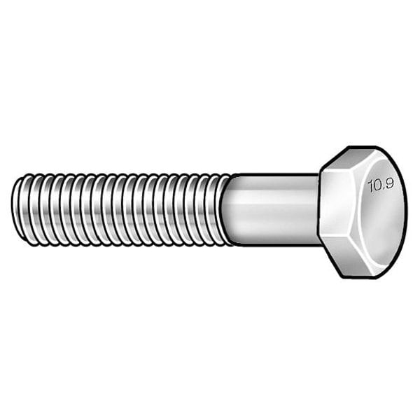 Grade 8, 3/4"-10 Hex Head Cap Screw, Black Oxide Steel, 1-3/4 in L, 60 PK