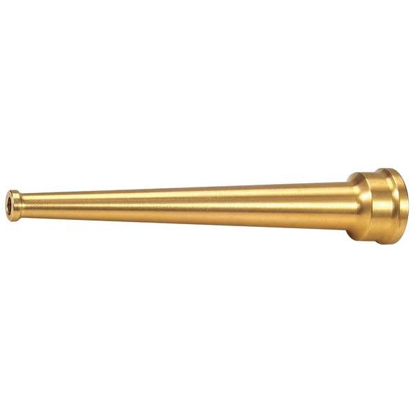 Fire Hose Nozzle, 1-1/2 In., Brass