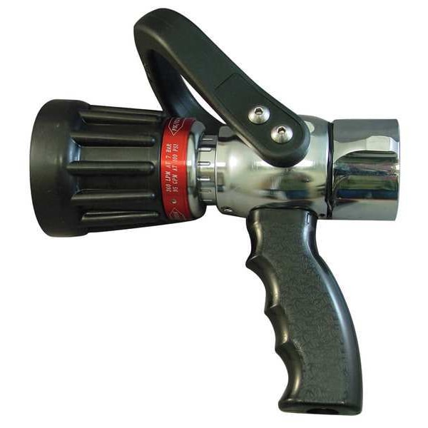 USCG Fire Hose Nozzle, 1-1/2 In., Black