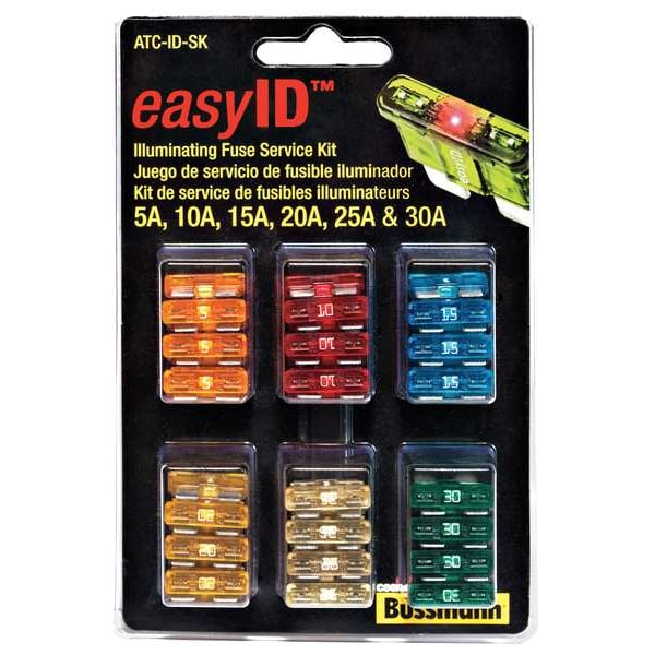 Automotive Fuse Kit, ATC Series, 42 Fuses Included, No Fuse Class Class, 5 to 30A, Not Rated